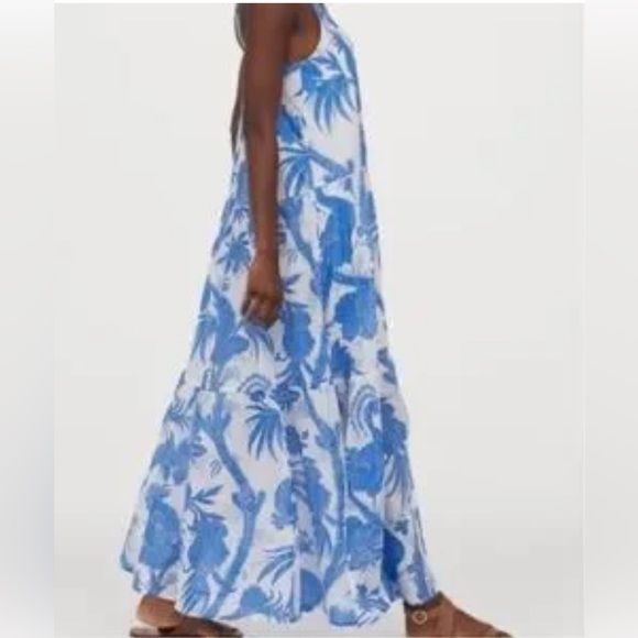 H&M  Vestido Birds of Paradise Tropical Maxi Dress NWOT size XXL - Picture 4 of 12